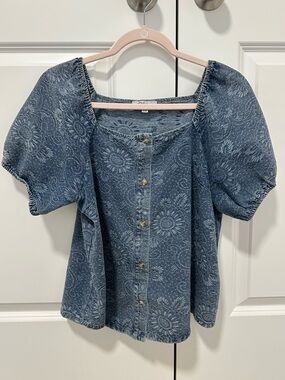 Polagram Denim Top